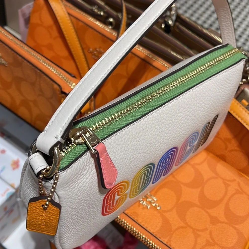 Coach Nolita 19 With Rainbow Coach
Gold/Chalk Multi - Picture 3 of 16